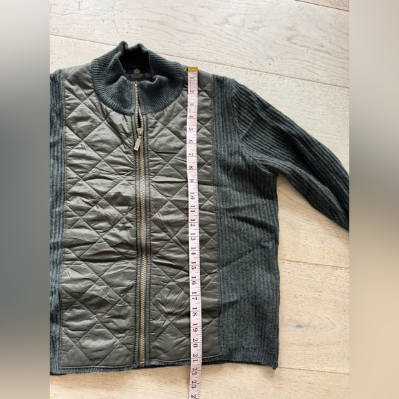 Barbour Sporting Zip Knit Jacket US 10 Olive - Picture 6 of 9